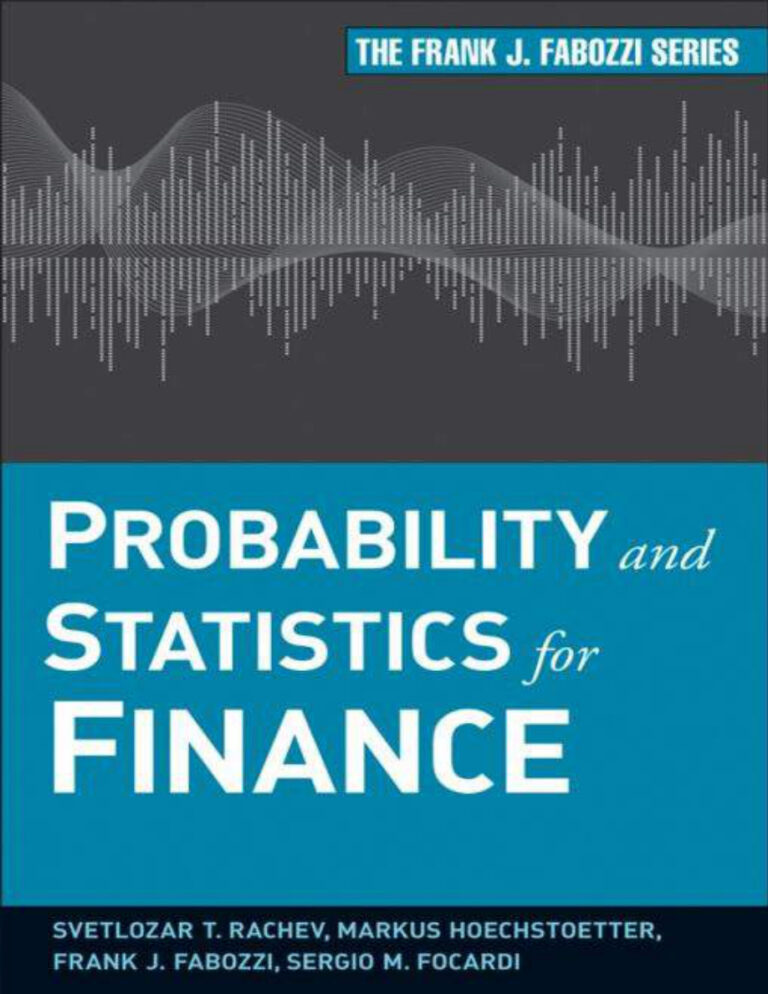 6354fb3d5ef6d probability and statistics for finance Kitap Kapağı