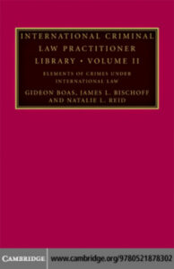 635a6cba8cc29 international criminal law practitioner library Kitap Kapağı