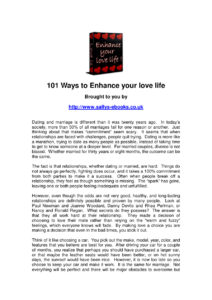 63638ad8a5215 101 ways to enhance your love life Kitap Kapağı