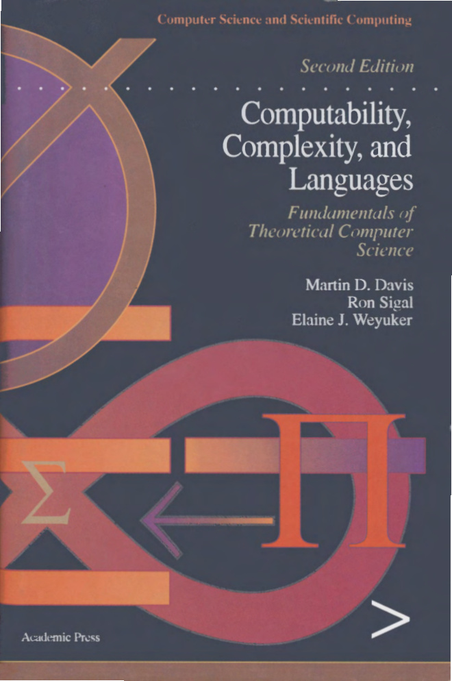 Computability, Complexity, and Languages PDF Download – Martin Davis, Ron Sigal, and Elaine J. Weyuker