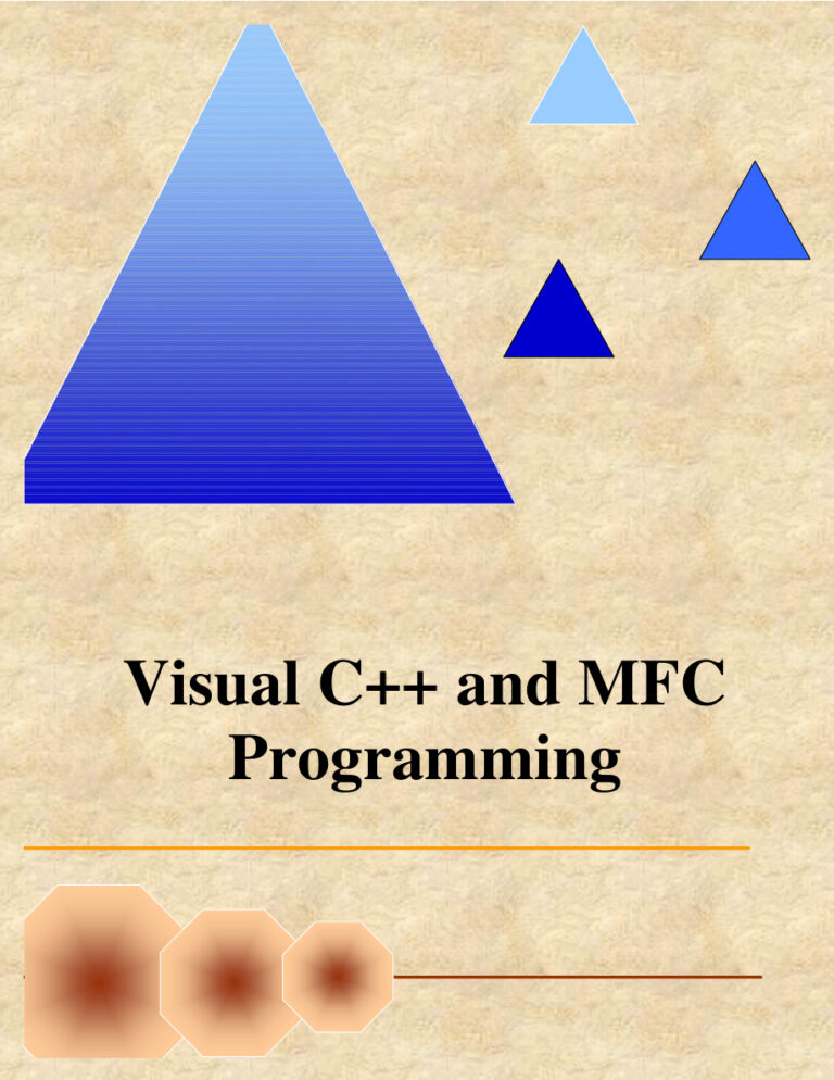 Visual C++ and MFC Programming (2nd Edition) PDF Download – Unknown Author