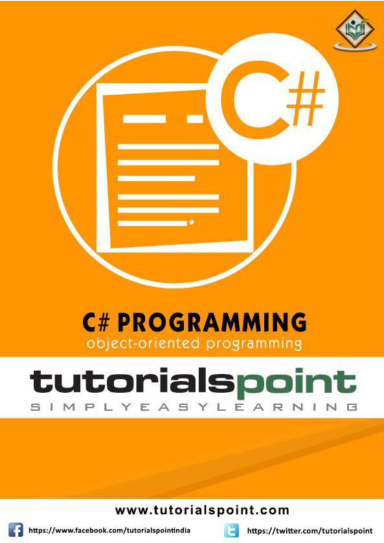 C# Tutorial – Tutorials for Swing Objective-C Android PDF Download – Unknown Author