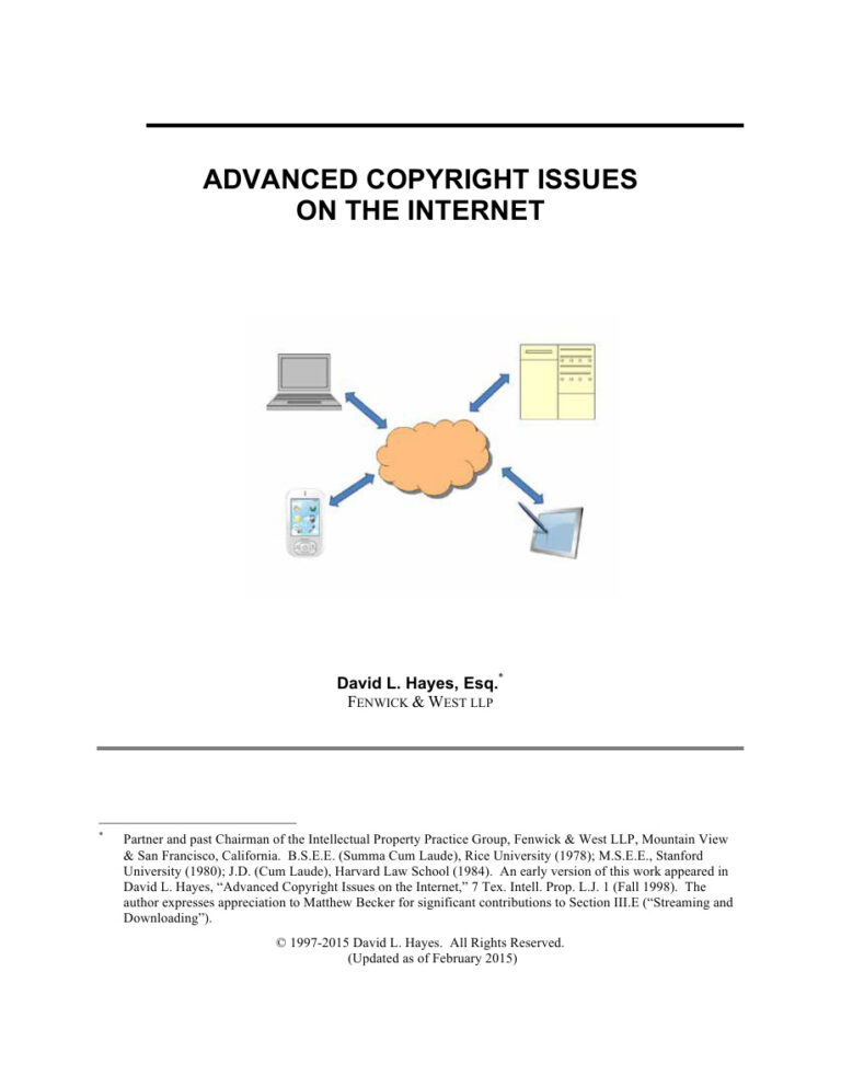 Advanced Copyright Issues on the Internet PDF Download – Unknown Author