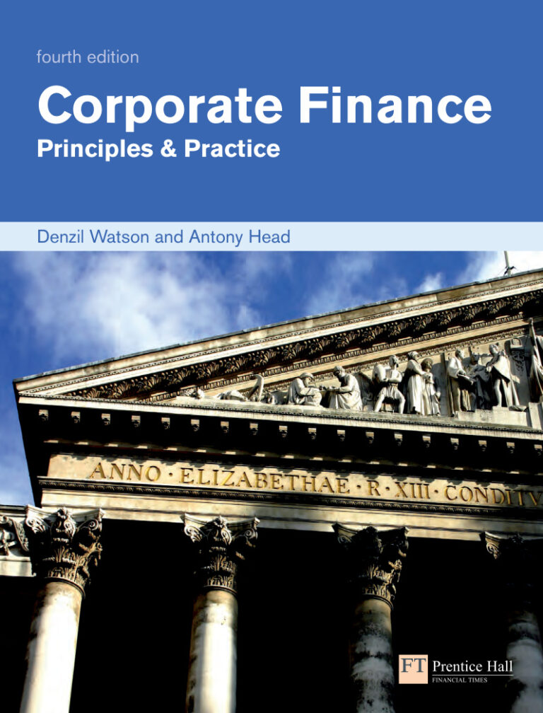 Corporate Finance: Principles & Practice PDF Download – Unknown Author