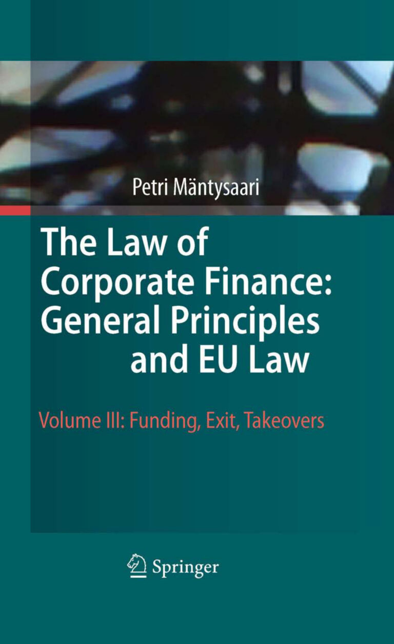 The Law of Corporate Finance PDF Download – Unknown Author