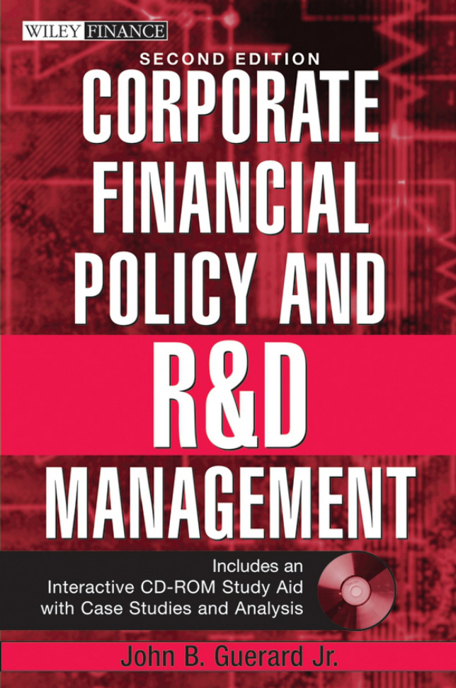 Finance: Corporate Financial Policy and R&D Management PDF Download – Unknown Author
