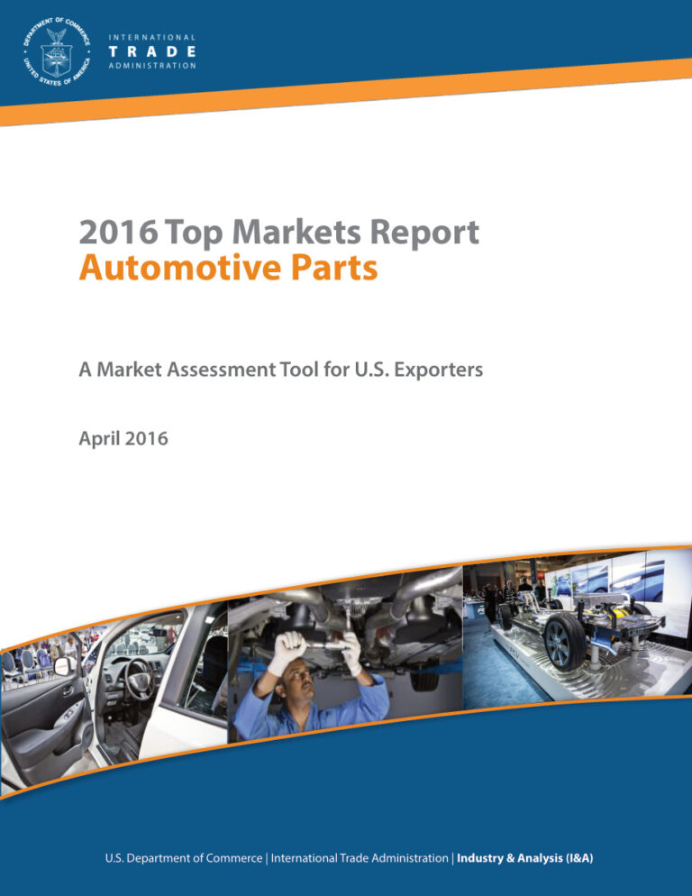 2016 Top Markets Report: Automotive Parts PDF Download – ITA