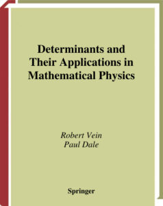 6408db0834058 determinants and their applications in mathematical physics Kitap Kapağı