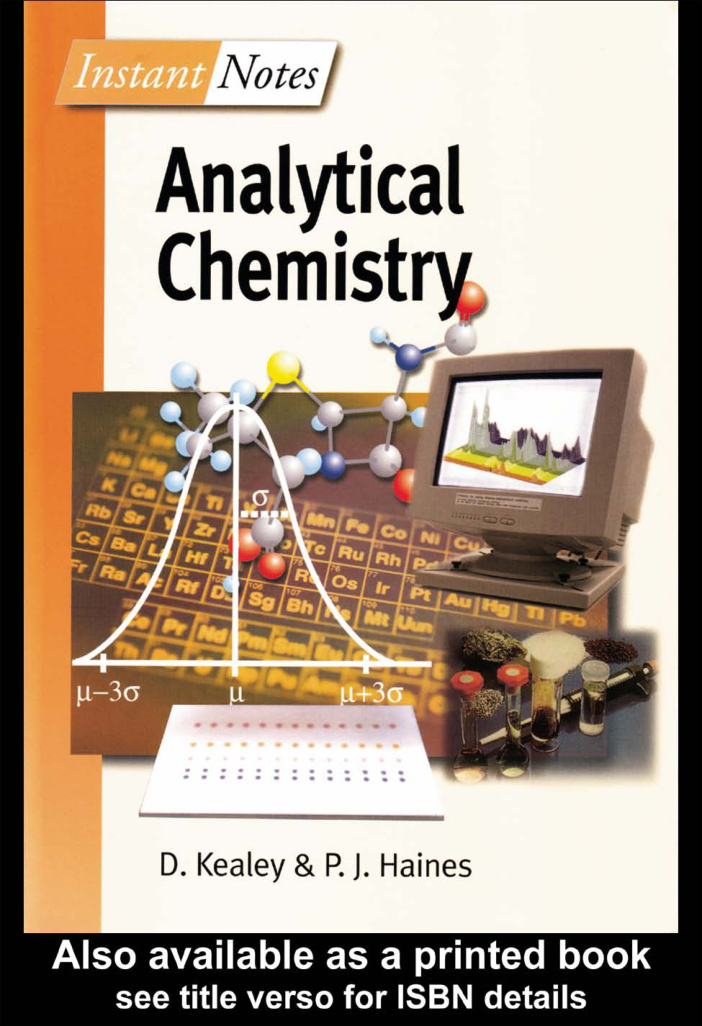Analytical Chemistry PDF Download – Unknown Author