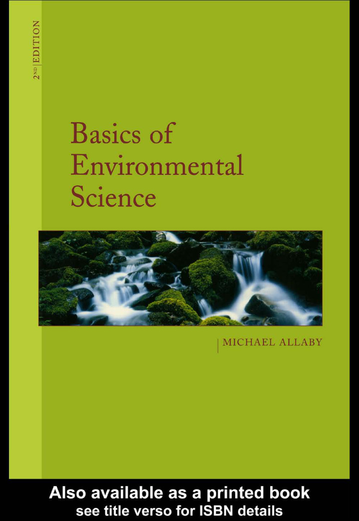 Basics of Environmental Science PDF Download – Michael Allaby
