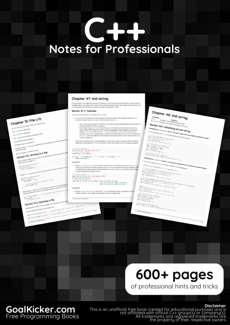 C# Notes for Professionals PDF Download – Unknown Author