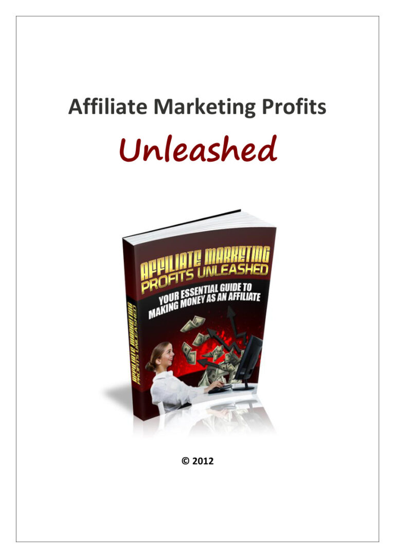 Affiliate Marketing Profits Unleashed PDF Download – Unknown Author