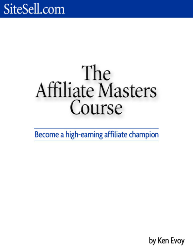 Affiliate Master Course PDF Download – Unknown Author