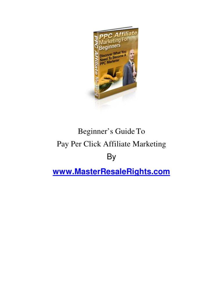 Beginner’s Guide to Pay Per Click Affiliate Marketing (Volume 1) PDF Download – Unknown Author