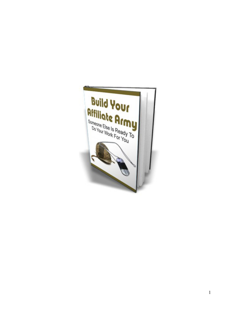 Build Your Affiliate Army PDF Download