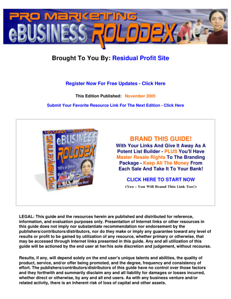 E-business Rolodex PDF Download – Unknown Author