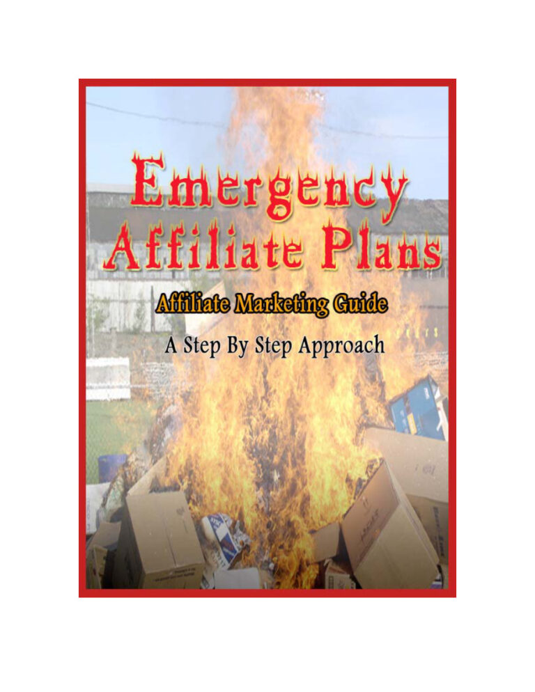 Emergency Affiliate Plans PDF Download – Unknown Author