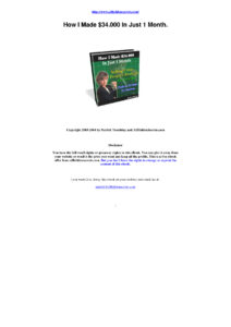 6659cf992a6fa how i made 34k in just 1 month Kitap Kapağı