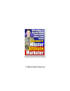 6659da20da354 master affiliate marketer Kitap Kapağı