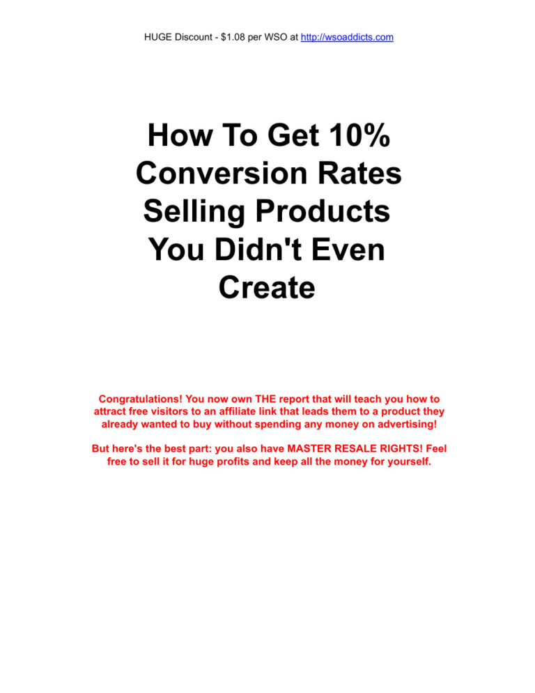10 Conversions Affiliate PDF Download – Unknown Author