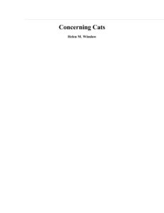 665daa6f8b234 concerning cats Kitap Kapağı