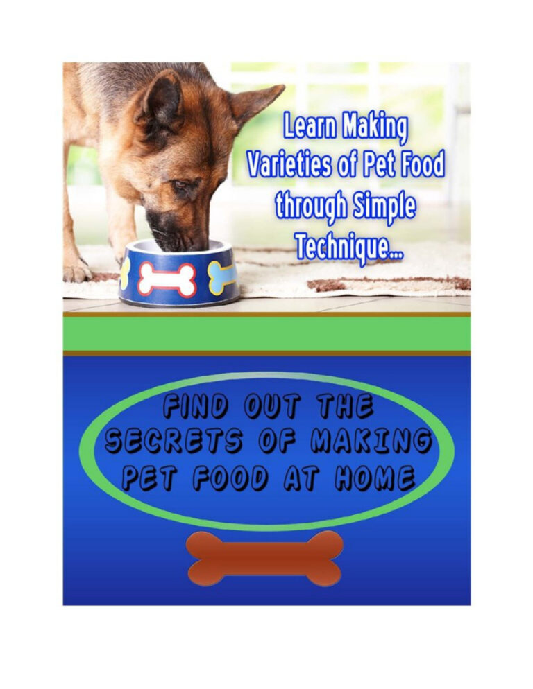 Find Out the Secrets of Making Pet Food at Home (Edition 1) PDF Download – Unknown Author