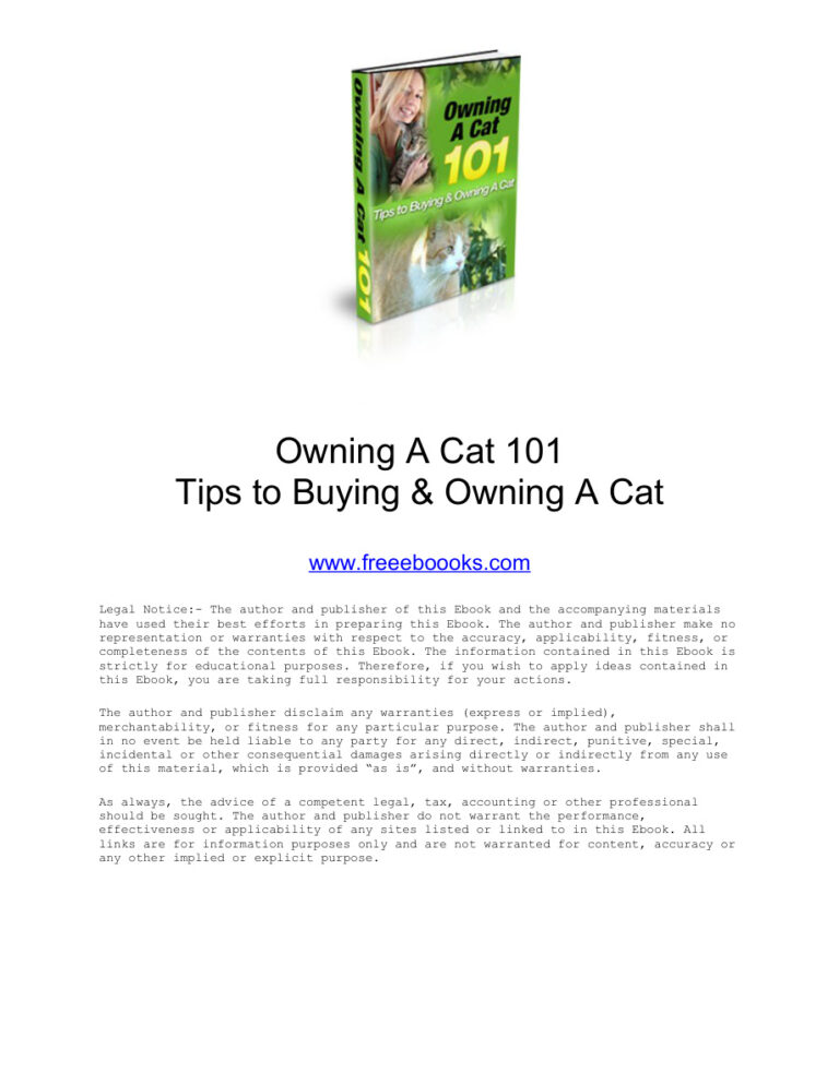 665db0f2a7120 owning a cat 101 Kitap Kapağı