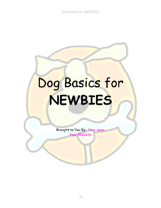 6661ed823dcc6 dog basics for newbies Kitap Kapağı