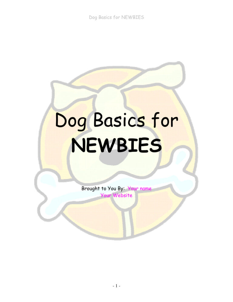6661ed823dcc6 dog basics for newbies Kitap Kapağı