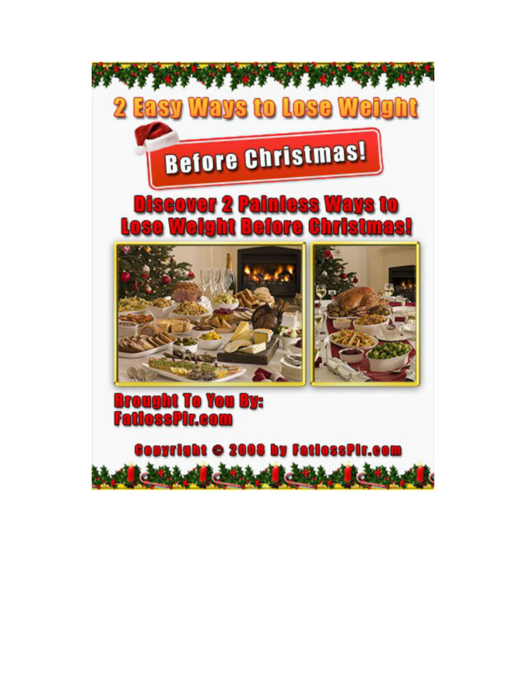 2 Easy Ways to Help You Lose Weight Before Christmas PDF Download – Unknown Author