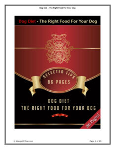 666226d8628db the right food for your dog selected tips Kitap Kapağı