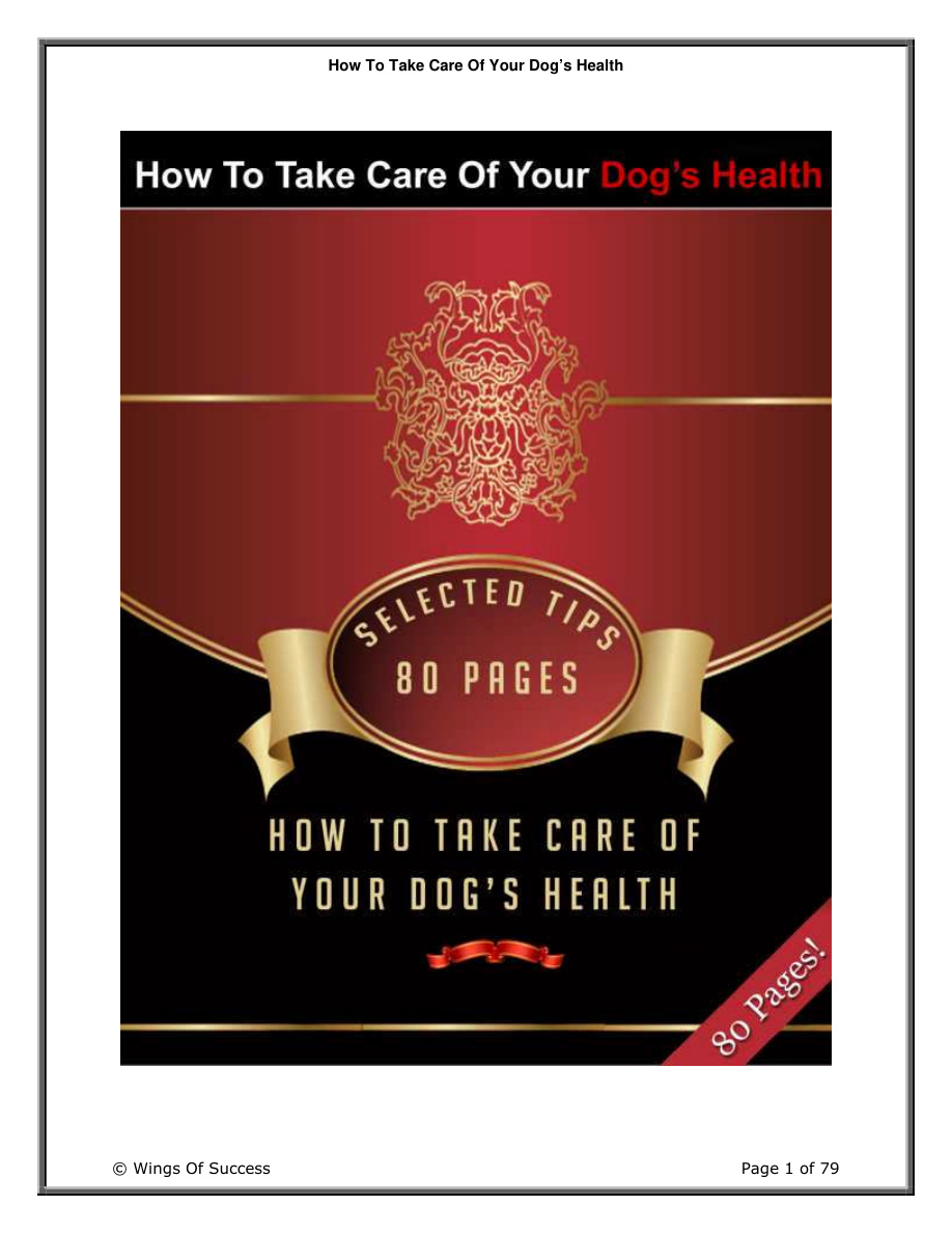 The Dog Owner's Handbook PDF Download