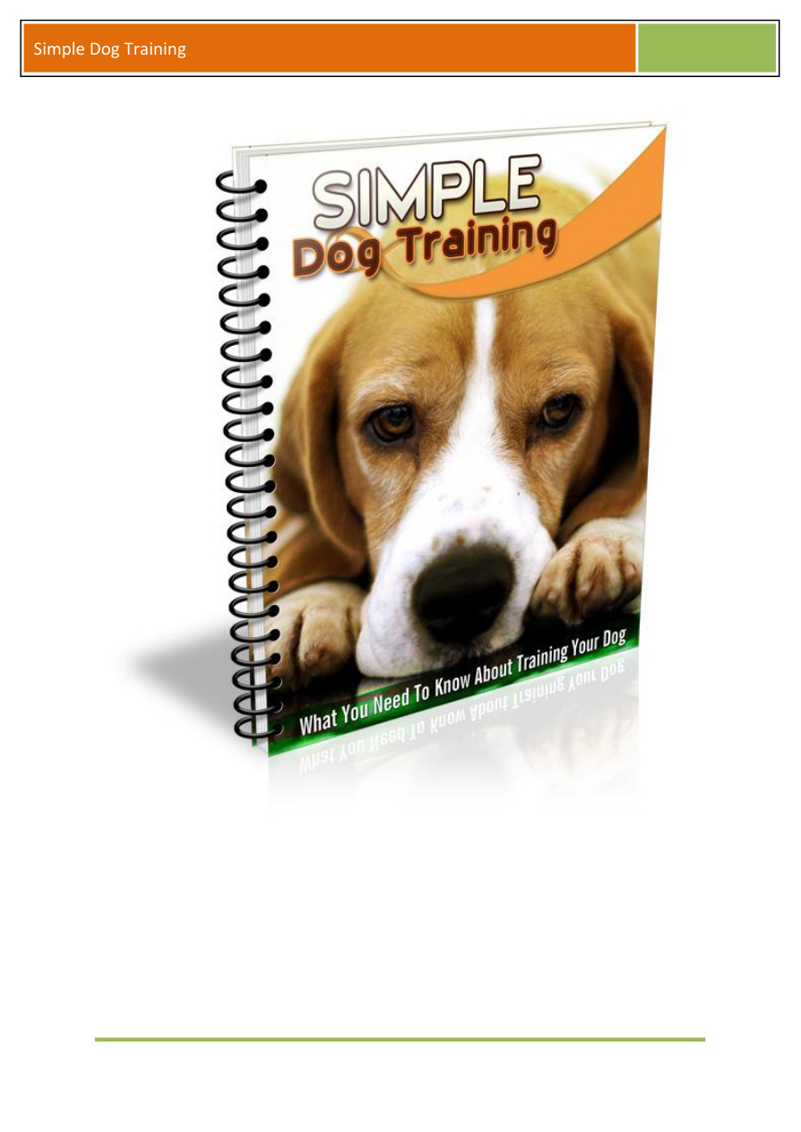Simple Dog Training PDF Download