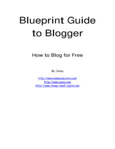 66633d9a634d7 blueprint guide to blogger Kitap Kapağı