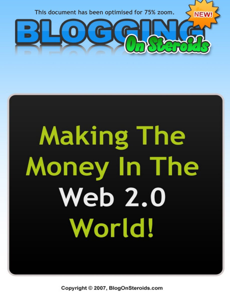 Blogging on Steroids PDF Download