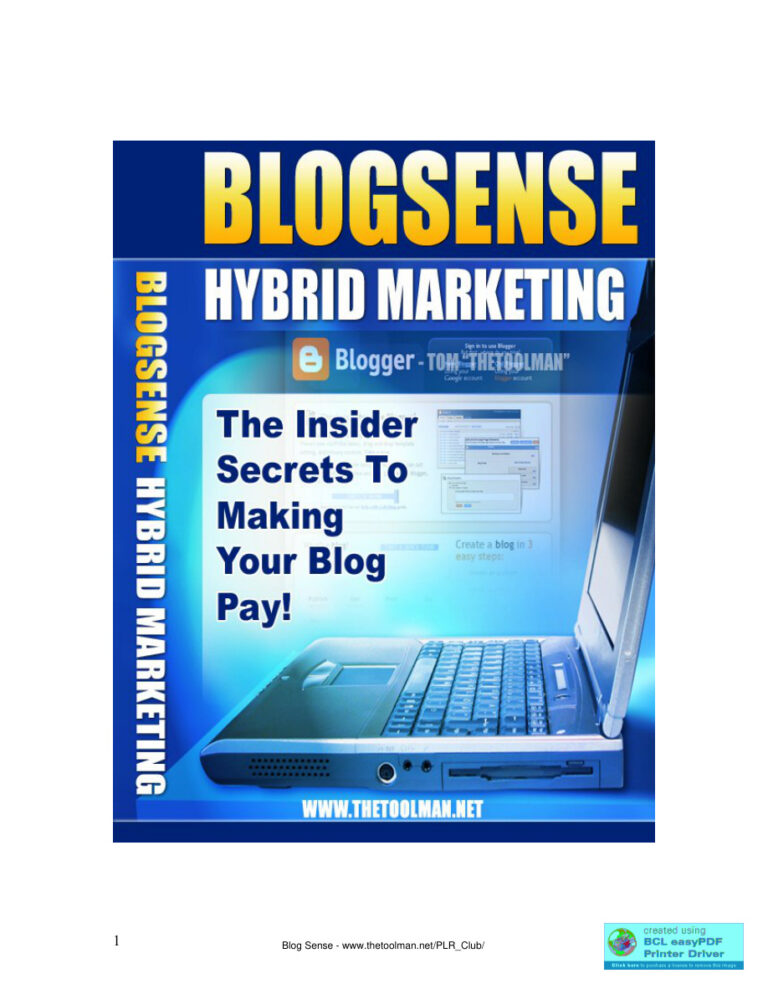 BlogSense PDF Download – Unknown Author