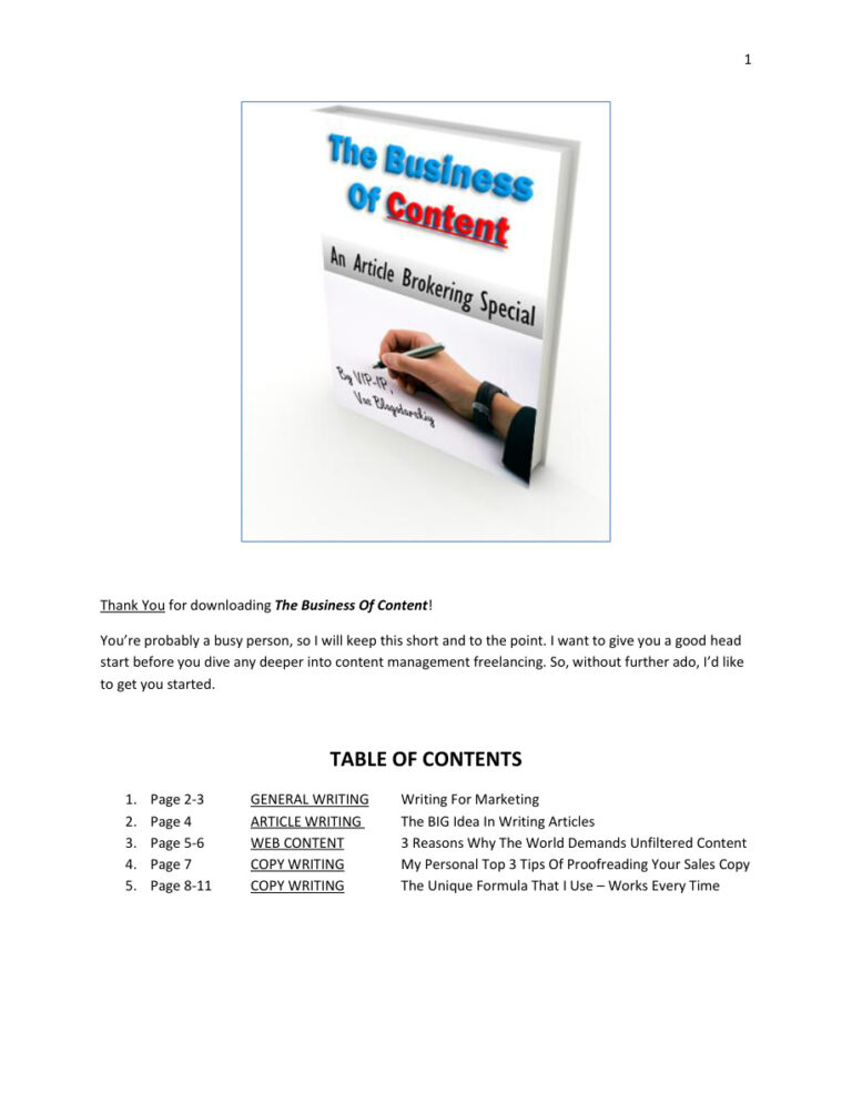 The Business of Content PDF Download – Unknown Author