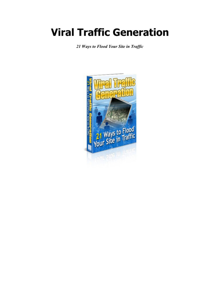 Viral Traffic Generation PDF Download – Unknown Author
