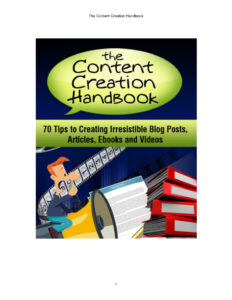 666406b870533 the content creation handbook Kitap Kapağı