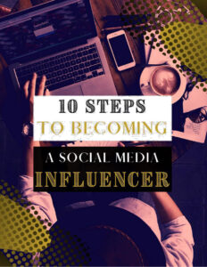 66641053767b5 10 easy steps to becoming social media influencer Kitap Kapağı