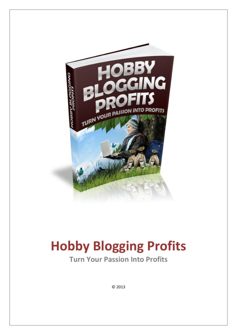 Hobby Blogging Profits PDF Download – Unknown Author