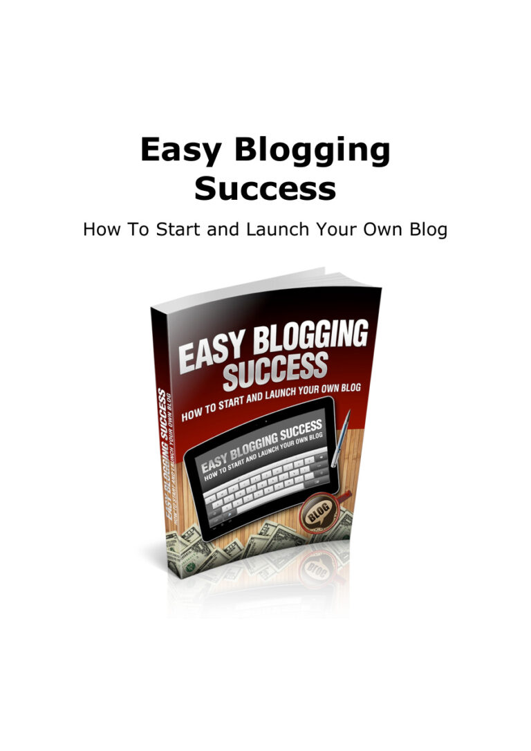 Easy Blogging Success PDF Download – Unknown Author
