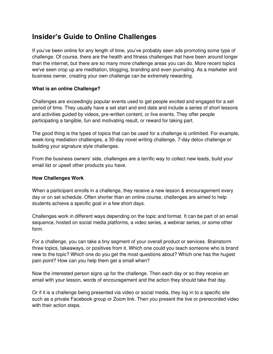 Insider's Guide PDF Download