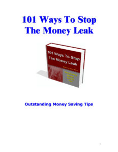 66647b98570be 101 ways to stop the money leak Kitap Kapağı