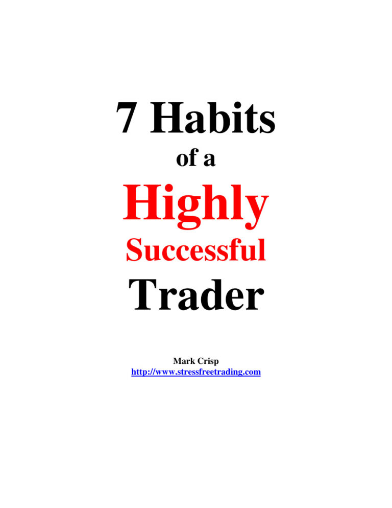 7 Habits Trader PDF Download – Unknown Author