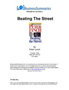 6664d299aaa7f business summaries beating the street Kitap Kapağı
