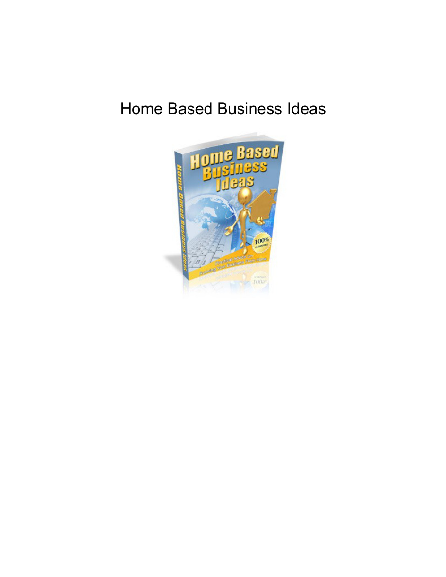 Home Based Business PDF Download
