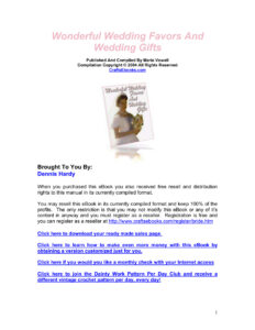 6666acefdbfe9 wonderful wedding favors and wedding gifts Kitap Kapağı