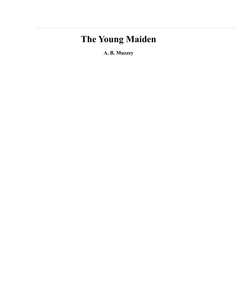 The Young Maiden PDF Download – Artemas Bowers Muzzey