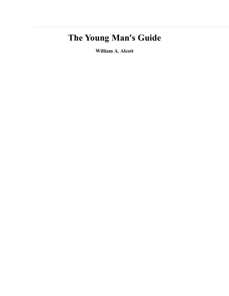 The Young Man’s Guide PDF Download – William Andrus Alcott
